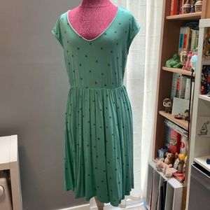 TORRID - MINT GREEN "BEE" JERSEY SKATER DRESS - 1X